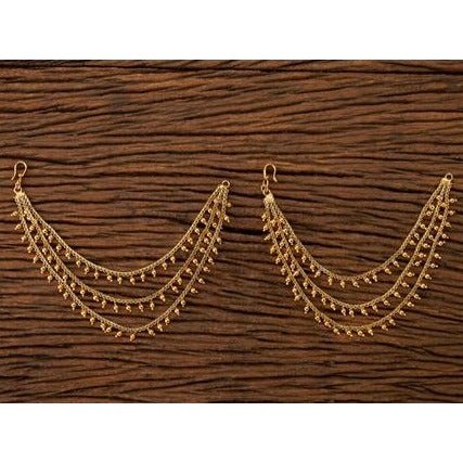 Antique Gold Sahaare (Ear Chain)