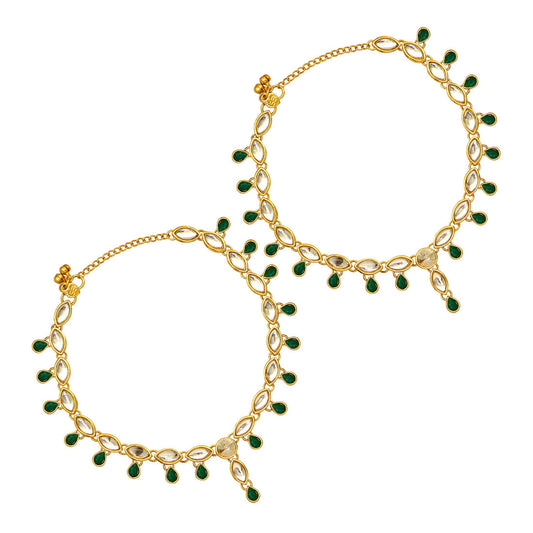 Kundan Anklets