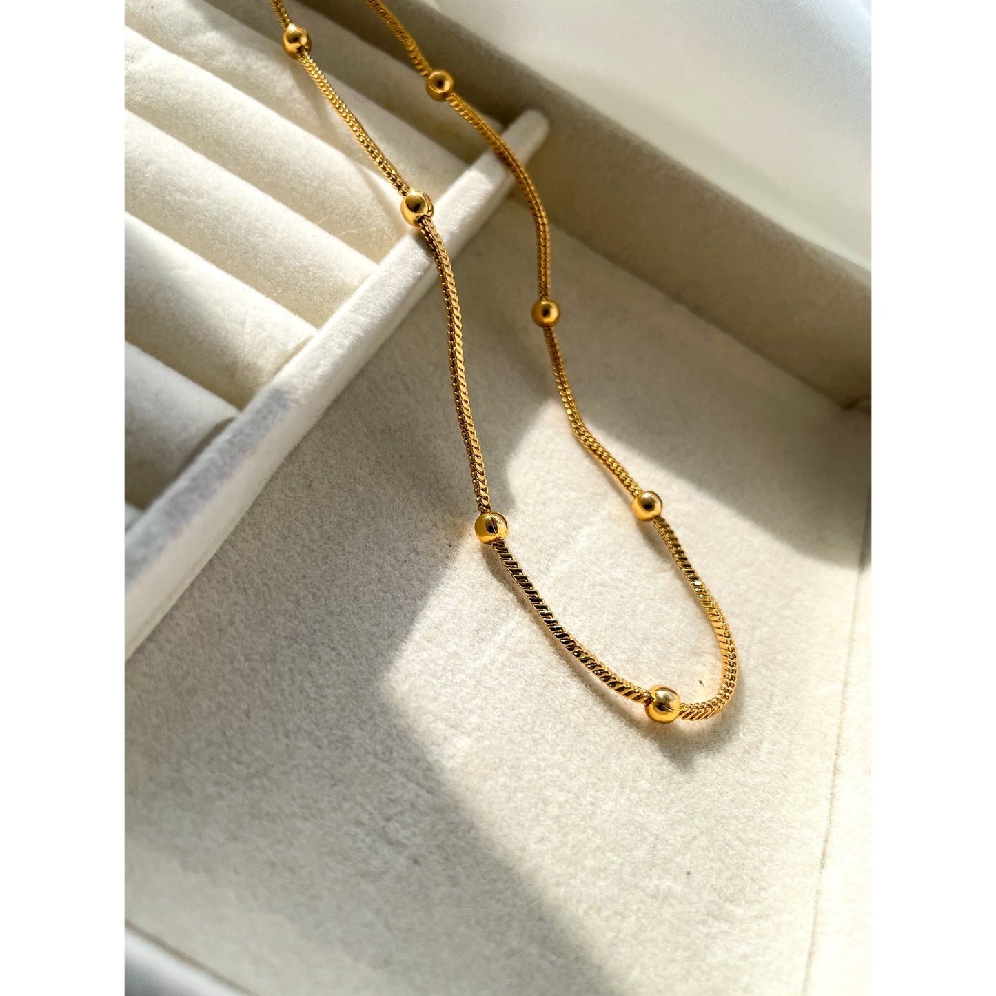 Dotted Gold Necklace