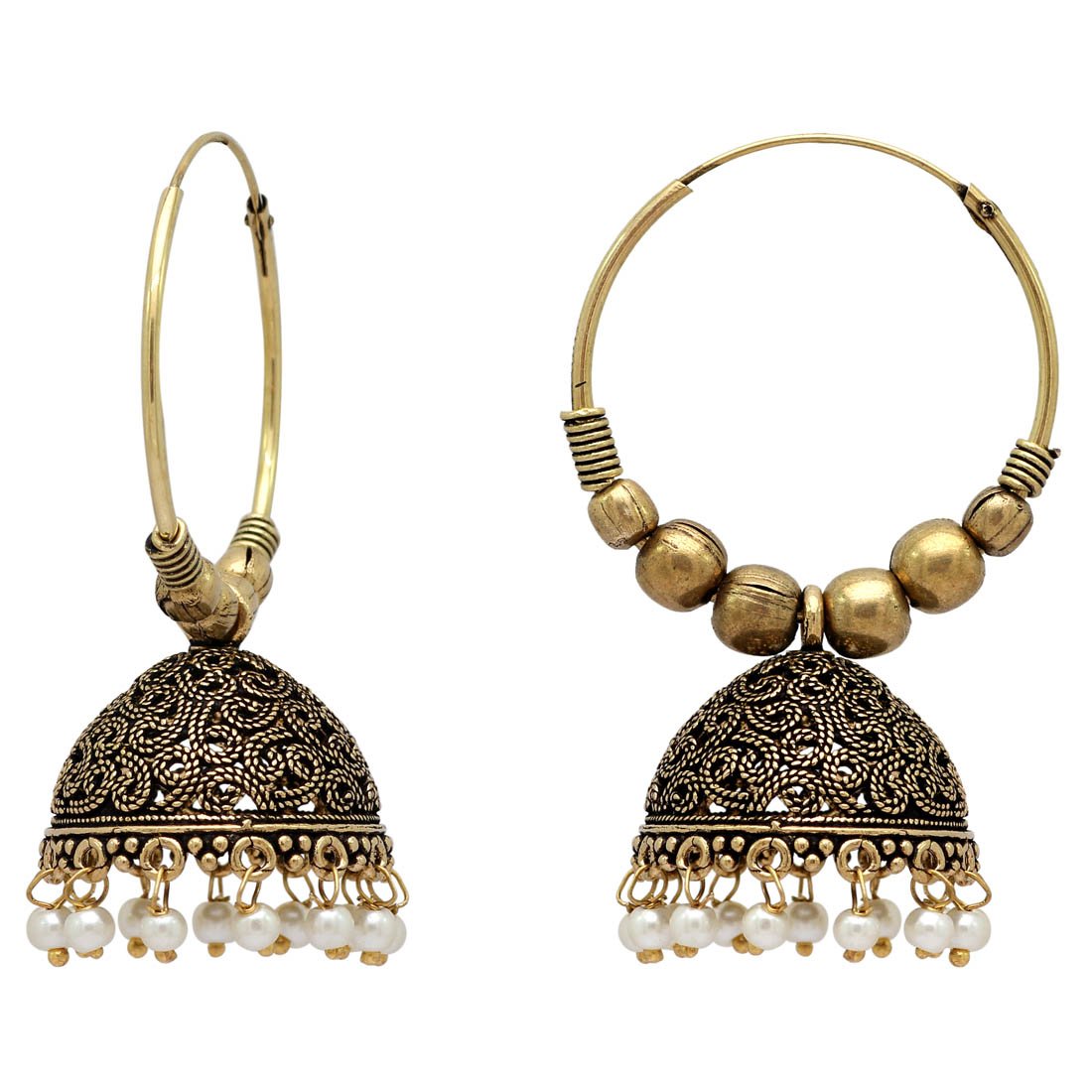 Antique Mini Hoop Jhumka